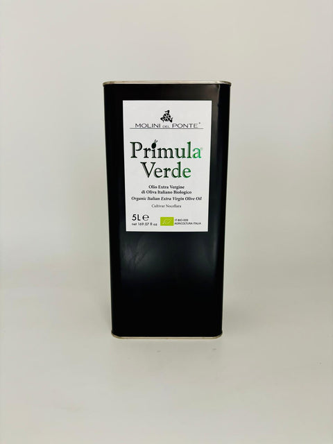 OLIO EXTRAVERGINE DI OLIVA ITALIANO BIOLOGICO "PRIMULA VERDE" - CAMPAGNA OLEARIA 2025/2026