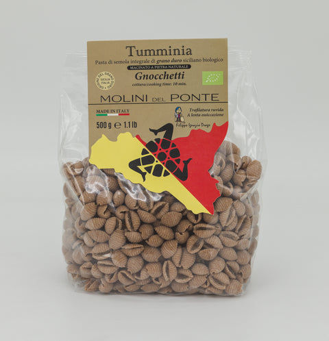 "GNOCCHETTI" PASTA di SEMOLA INTEGRALE BIO "TUMMINIA" - 500 GR