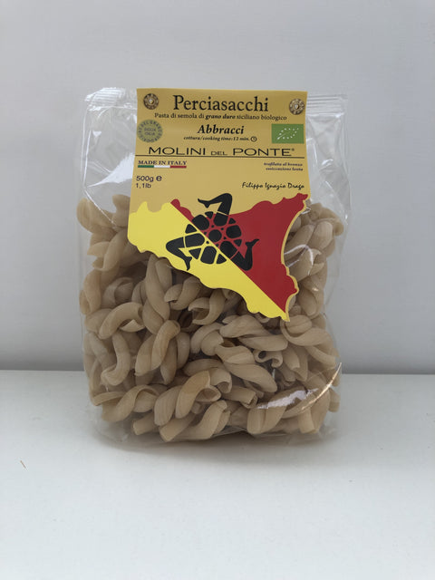 "ABBRACCI" PASTA di SEMOLA di GRANO DURO BIO PERCIASACCHI - 500 GR