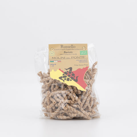 "BUSIATE" di SEMOLA INTEGRALE BIO “RUSSELLO” - 500 GR