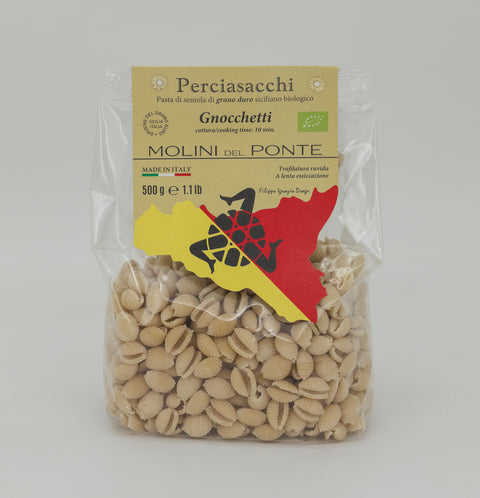 "GNOCCHETTI" PASTA di SEMOLA BIO "PERCIASACCHI" - 500 GR