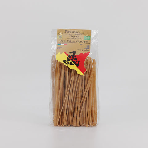 "LINGUINE" PASTA di SEMOLA INTEGRALE di GRANO DURO BIO PERCIASACCHI - 500 GR