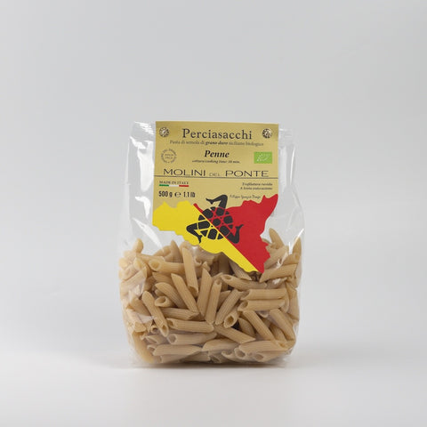 PENNE di GRANO DURO BIO PERCIASACCHI - 500 GR
