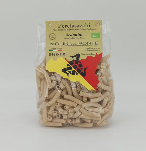 "SEDANINI" PASTA di SEMOLA di GRANO DURO BIO PERCIASACCHI - 500 GR