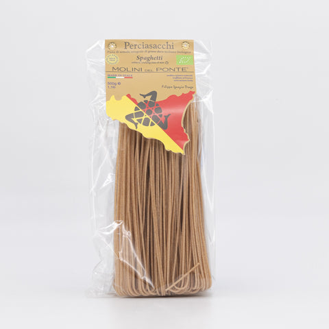 "SPAGHETTI" PASTA di SEMOLA INTEGRALE PERCIASACCHI BIO - 500 GR