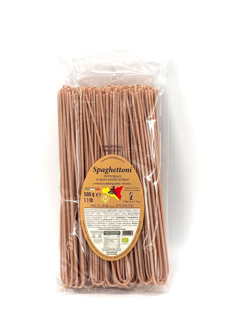 "SPAGHETTONI" di SEMOLA INTEGRALE BIO “GRANI ANTICHI” - 500 GR