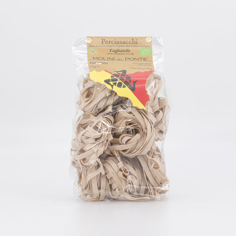 "TAGLIATELLE" PASTA di SEMOLA INTEGRALE BIO "PERCIASACCHI" - 500 GR